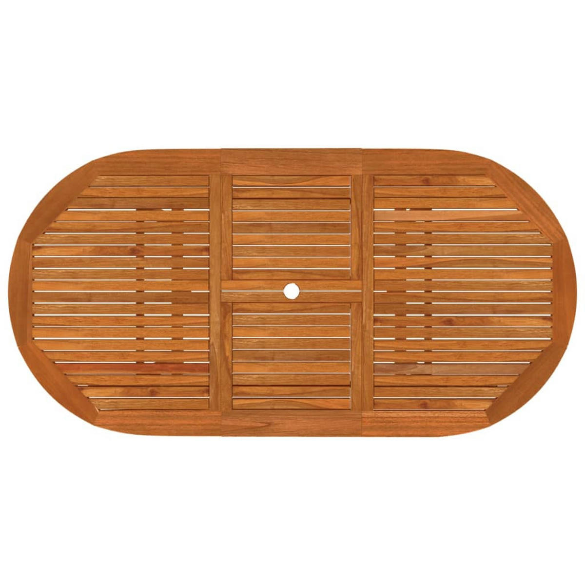 GARTEN-ESSGRUPPE 5Er Set Massivholz Eukalyptus - Braun, Holz - vidaXL