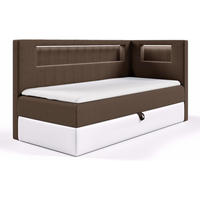 KINDERBETT GARETH 3 - Braun/Weiß, Holzwerkstoff (93/212cm) - Meblini