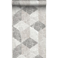TAPETE 3D Marmor Motiv 53 cm x 10.05 m - Braun, Papier (53/1000cm) - Origin Wallcoverings