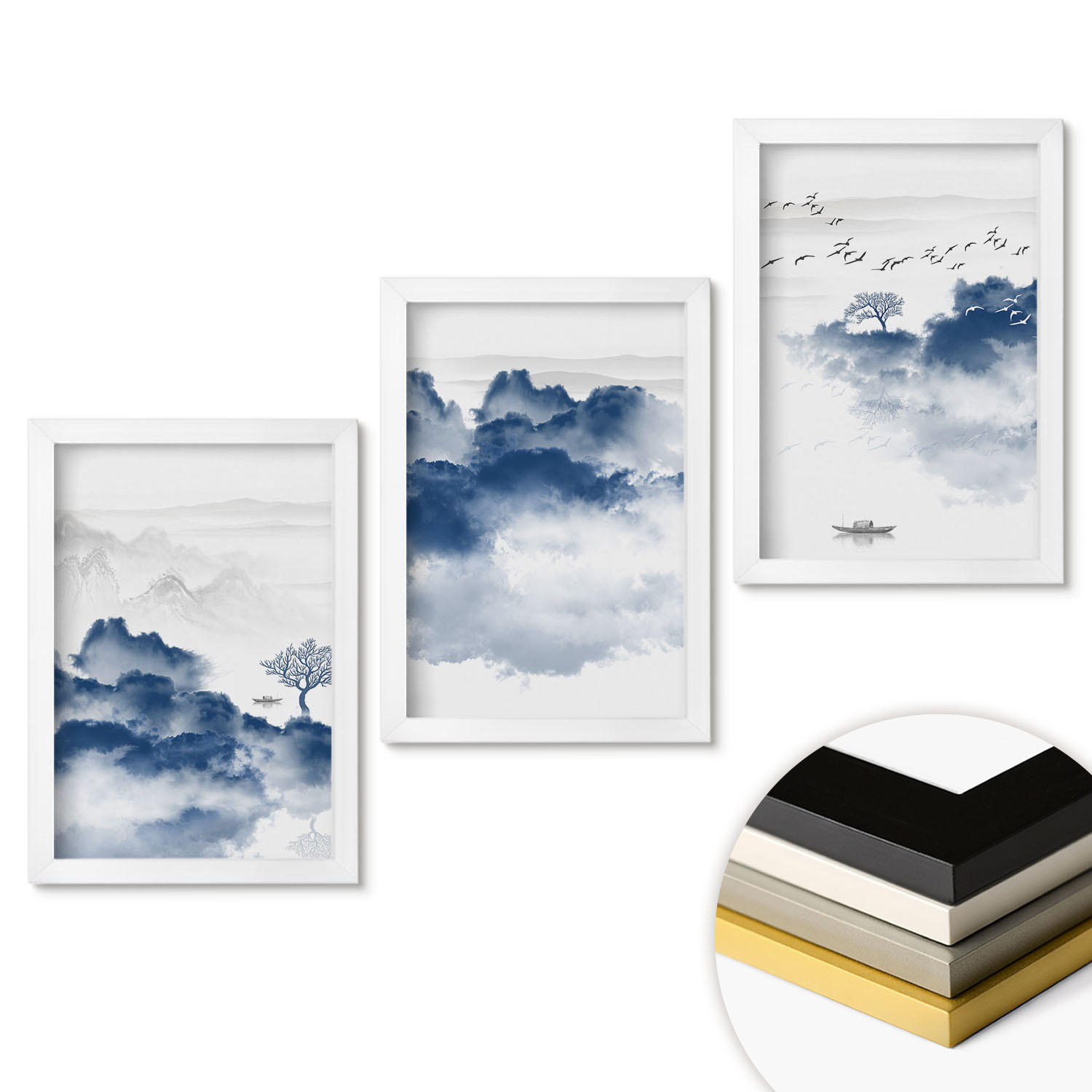 ArtPrintCave Wandbilder Weiß 20x30 cm