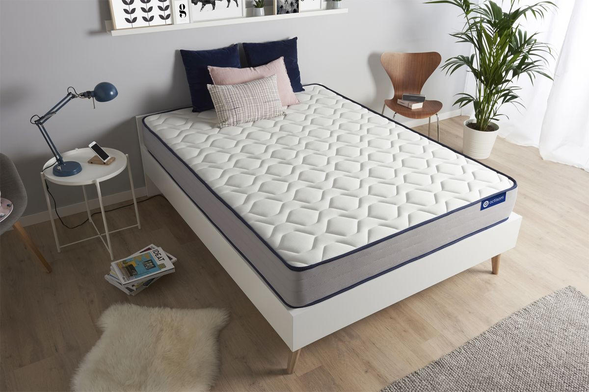 MATRATZE Actimemo form Memory-Schaum 140 x 210 cm h3 - Weiß, Textil (140/210cm) - ACTISOM