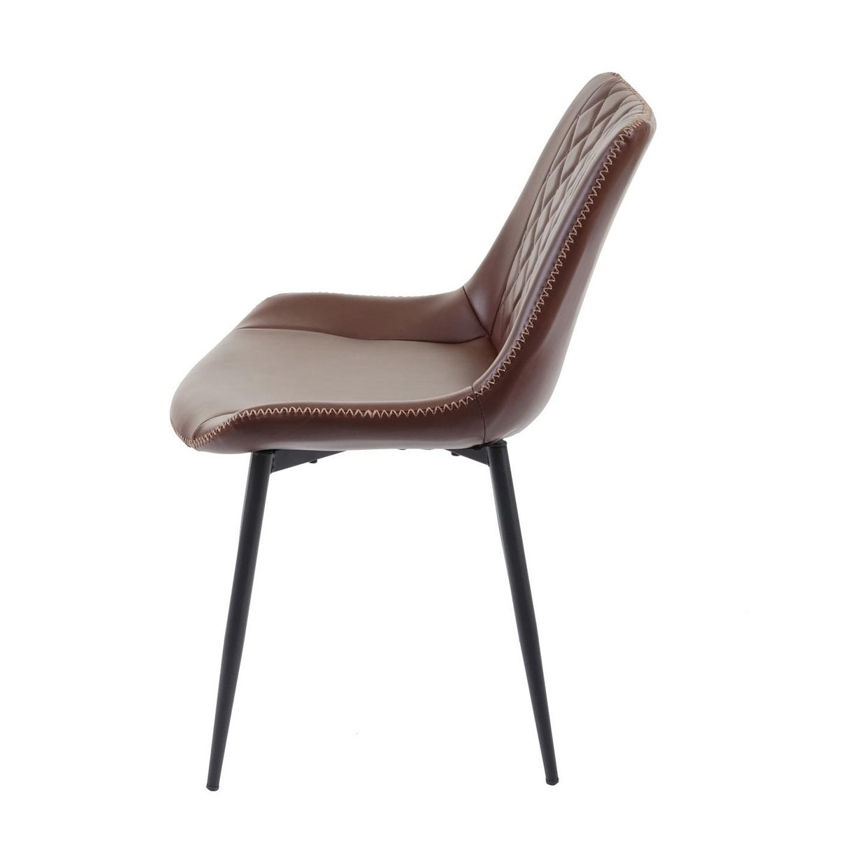 ESSZIMMERSTUHL Rehbraun 2er-Set - Hellbraun, Textil (50/81/59cm) - MCW