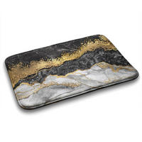 BADTEPPICH 90x60 cm Goldener Marmor - Goldfarben, Textil (90/60cm) - TULUP