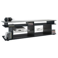 LOWBOARD Movie Platte des TV-Aufsatzes in Avola-Anthrazit - Anthrazit, Holzwerkstoff (138.5/39/37.5cm) - Vladon