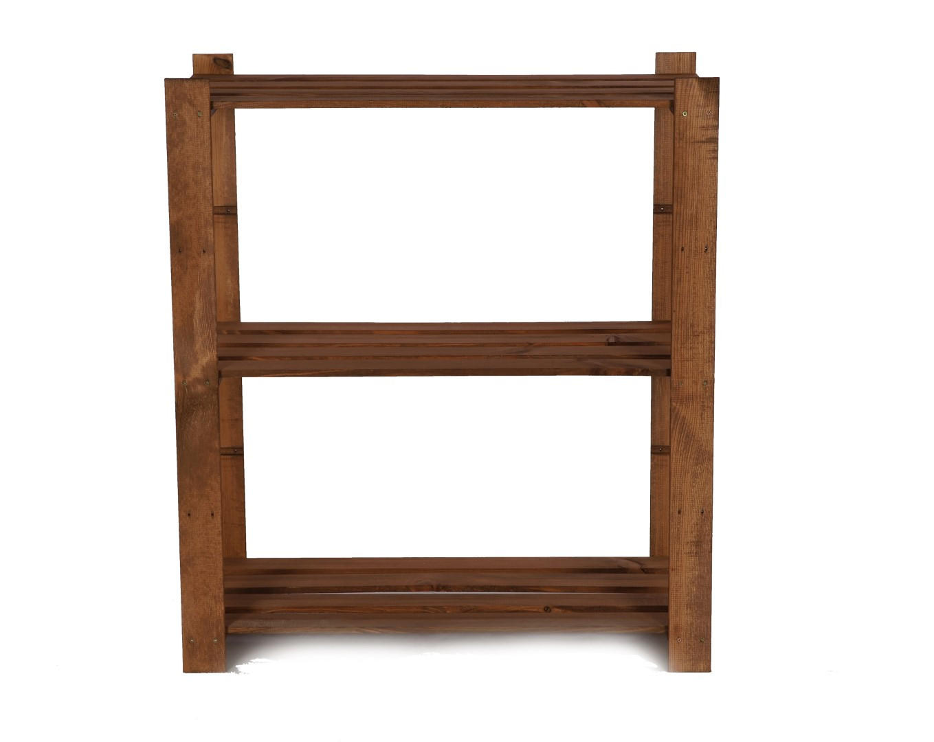 HOLZREGAL PINEPEAK 90x80x38cm 3 Fachboden 1,2cm dickes Kiefernholz Braun - Braun, Holz (80/90/38cm) - PROREGAL