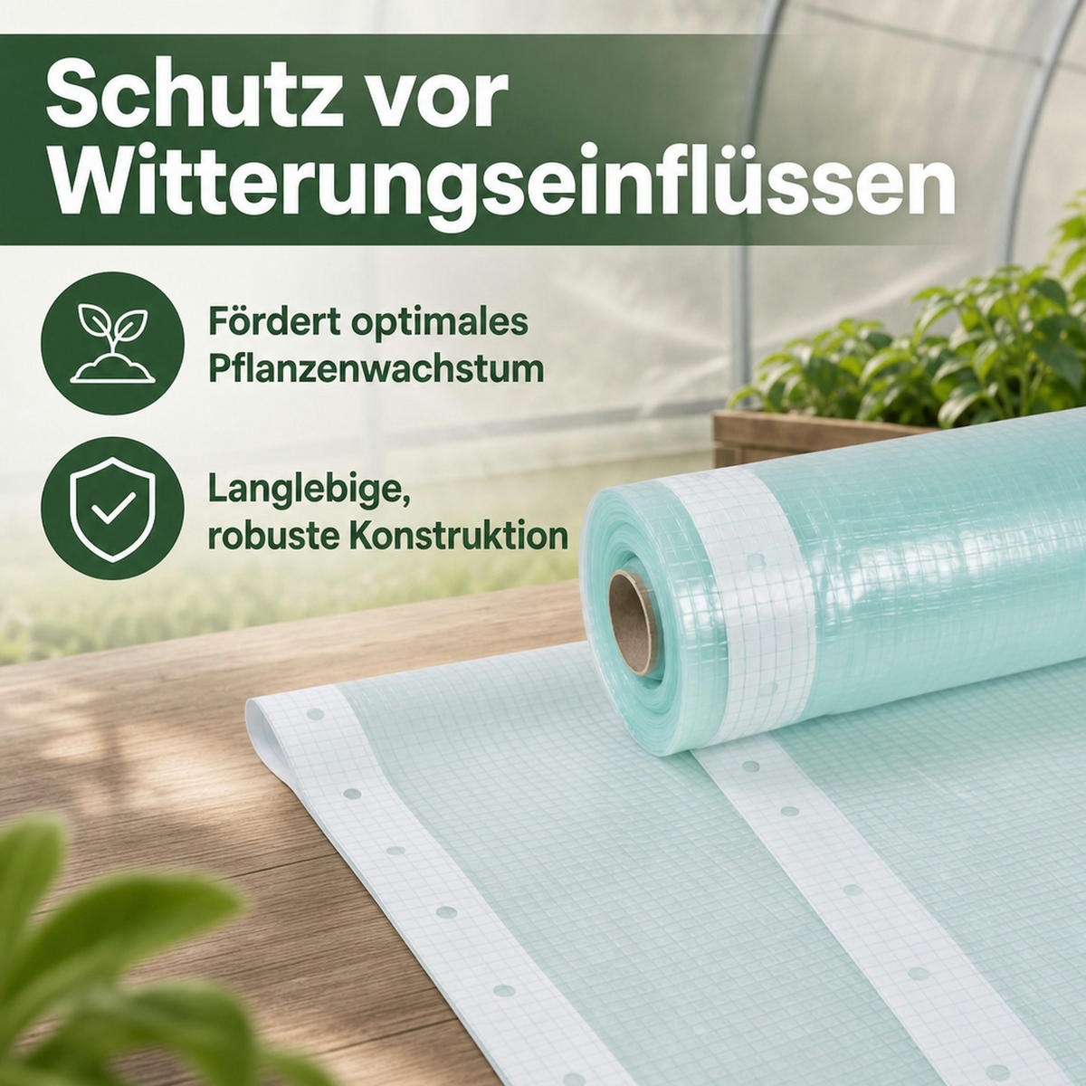 GITTERFOLIE 3x5m - Transparent, Kunststoff (500/300/1cm) - BONI-SHOP