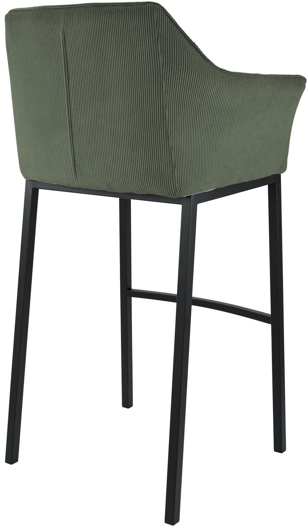 BARHOCKER Metall Grün - Schwarz/Grün, Metall (64/110/48cm) - CLP