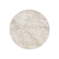 TEPPICH CRYSTAL ROUND Creme 240/240 cm - Creme, Kunststoff (240/240cm) - Tapiso
