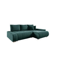 ECKSOFA Elmo - Grün, Holzwerkstoff/Textil (227/153cm) - Fun Möbel