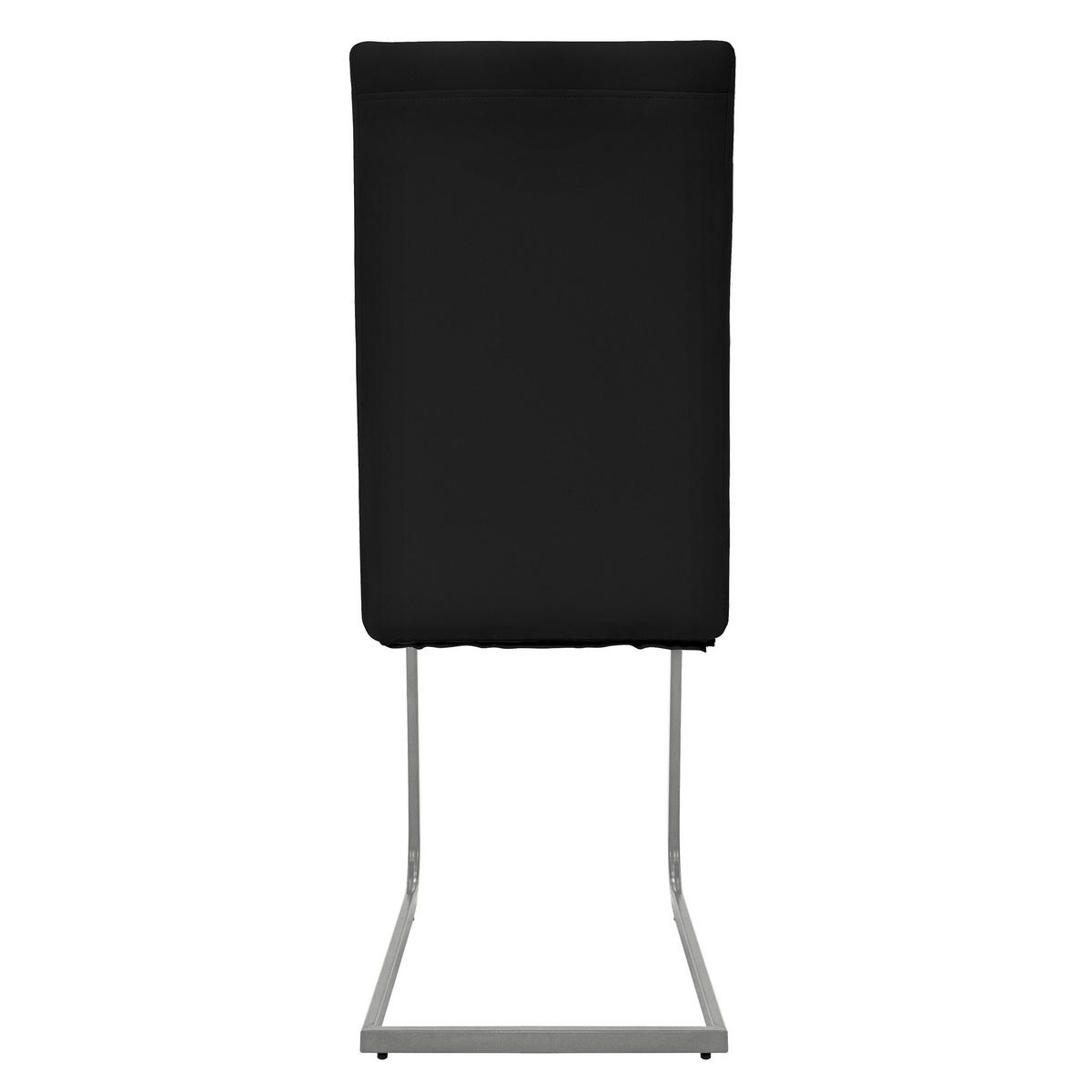 ESSZIMMERSTUHL schwarz 2er Set - Schwarz, Metall (57/102/40cm) - ML-DESIGN