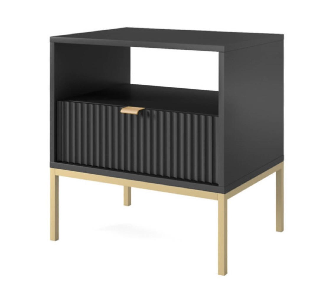 Sepro Meble Nachttisch Schwarz 54x56x39 cm