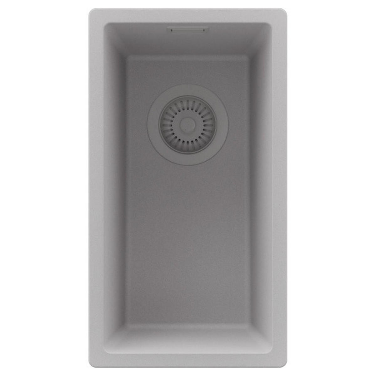 SPÜLBECKEN London Slim, 2-er set Grau 26/47 cm 1 Becken + Ablauf-Set ab 30er Unterschrank - Grau, Kunststoff (26/20/47cm) - Primagran