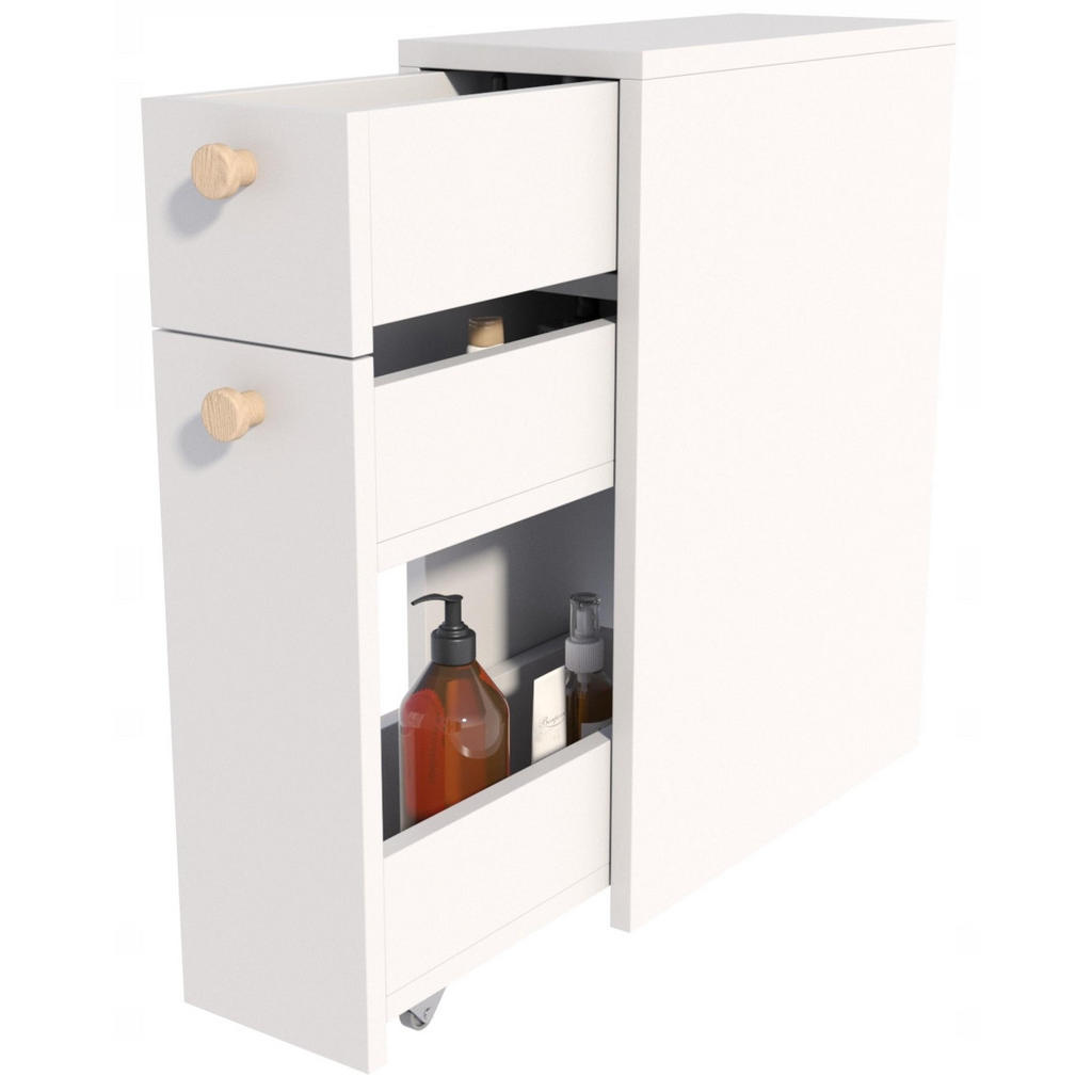 Thumbnail - Matkam Möbel Schrank, Weiß, Holzwerkstoff, 21x61.8x45 cm, Küchen, Küchenmöbel, Küchenregale