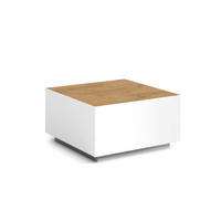 COUCHTISCH QUADRA - Alteiche/Weiß, Holzwerkstoff (65/65/35cm) - Meblini