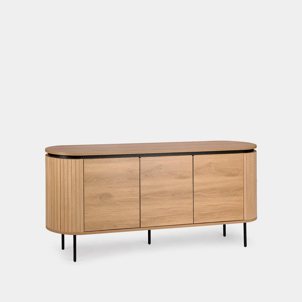 ANRICHTE NIEDRIGE Helios Natürlich 160 cm x 76 cm - Naturfarben, Holzwerkstoff (160/76/40cm) - Klast Home