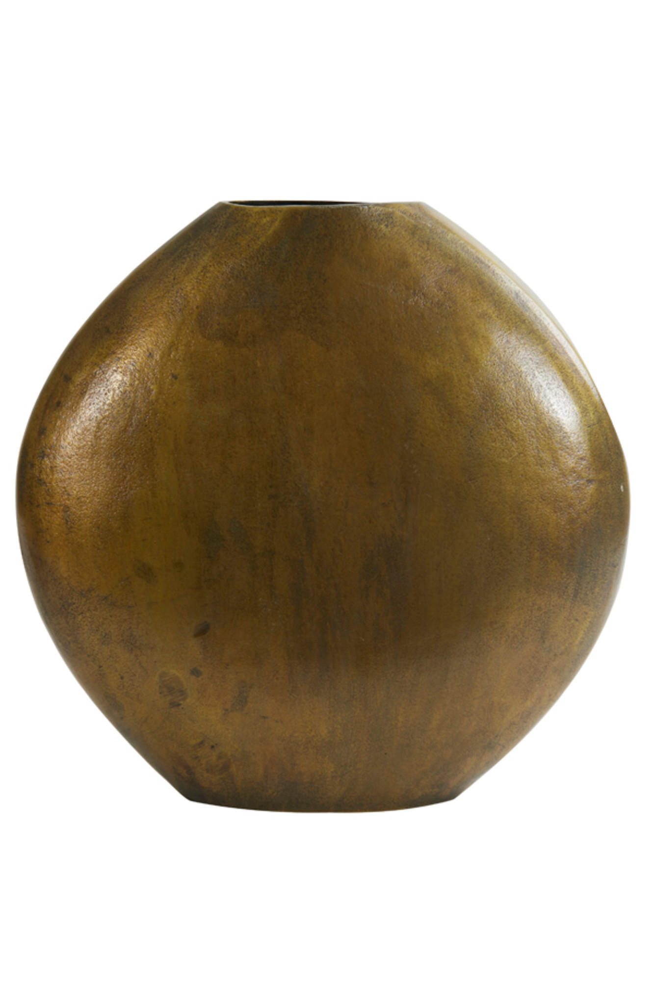 VASE Positano Bronze 53/7/53 cm - Bronzefarben, Metall (53cm) - Light & Living