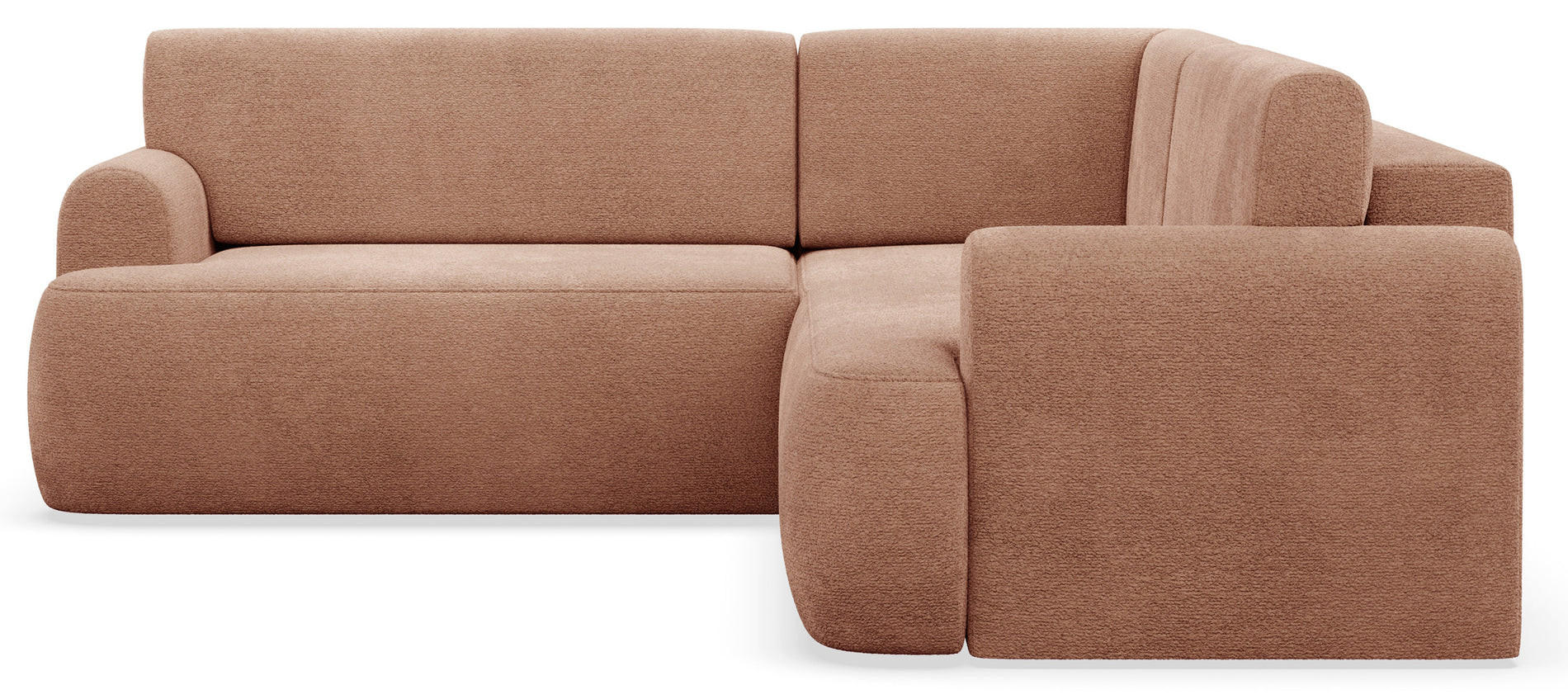 ECKSOFA Kaveo 245 cm universell mit Eckelement - Schwarz/Orange, Kunststoff/Textil (245/245cm) - Selsey
