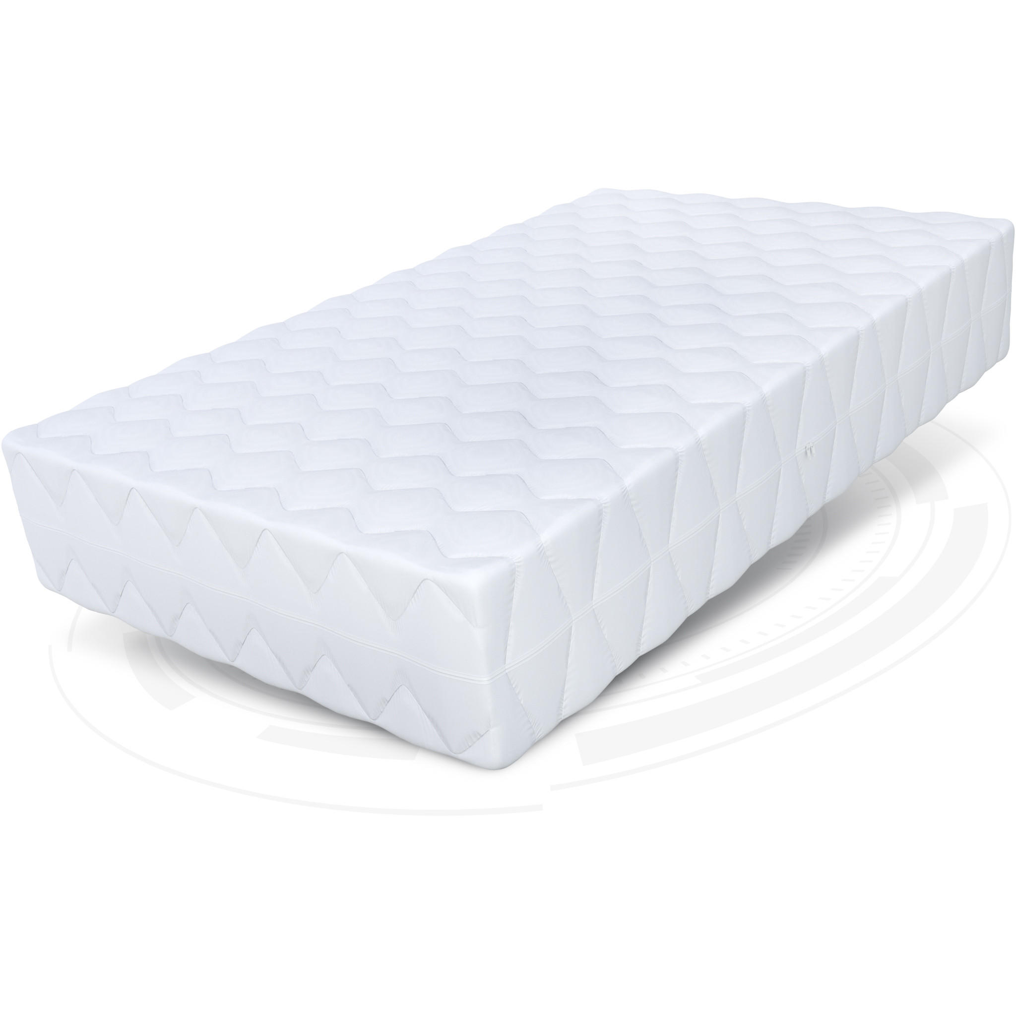 TASCHENFEDERKERNMATRATZE Amor Max - Weiß, Textil (180/200cm) - FDM