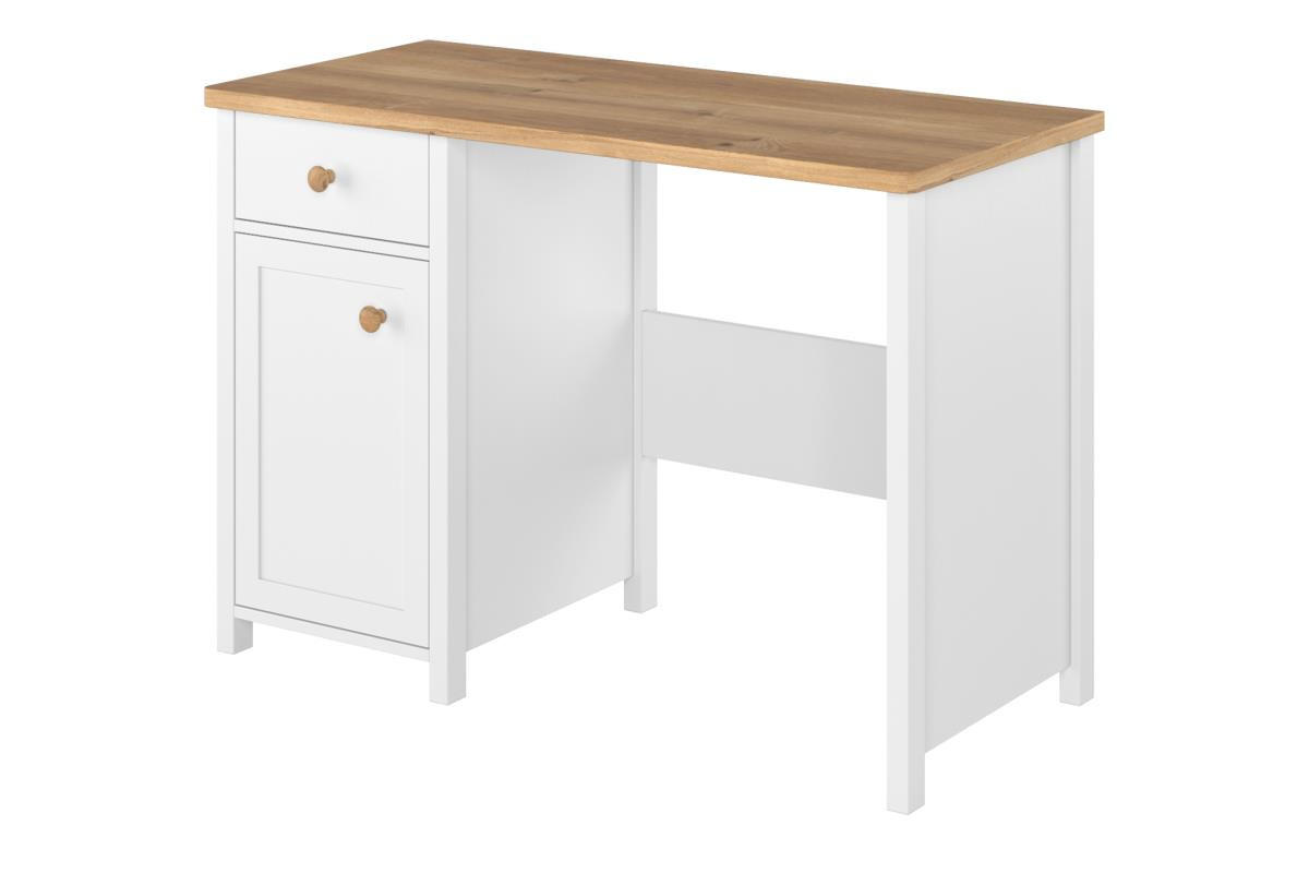 SCHREIBTISCH HUTTO - Weiß, Holzwerkstoff (110/76/52cm) - KONSIMO®