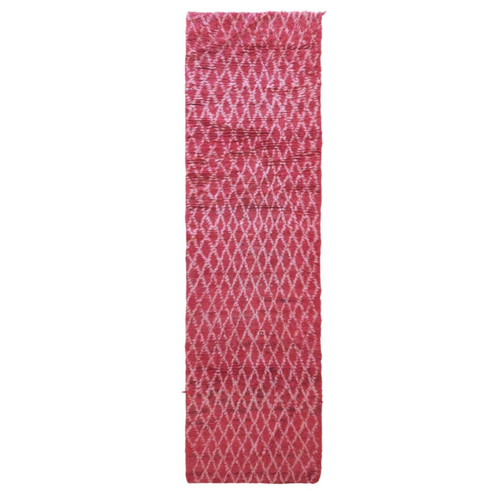 BERBERTEPPICH aus reiner Wolle 82x 287 cm - Pink, Naturmaterialien (82/287cm) - AFK Living