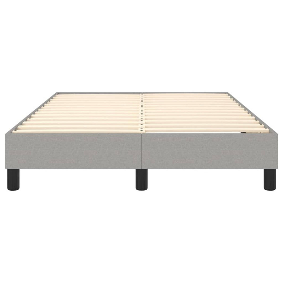 POLSTERBETT Quinlan 120/203 cm - Hellgrau, Holzwerkstoff (120/200cm) - Nettlife