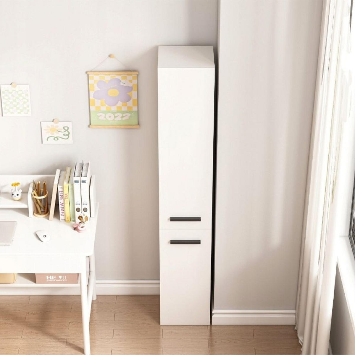 BÜCHERREGAL, weiß 31/30/174 cm - Weiß, Holzwerkstoff (31/174/30cm)