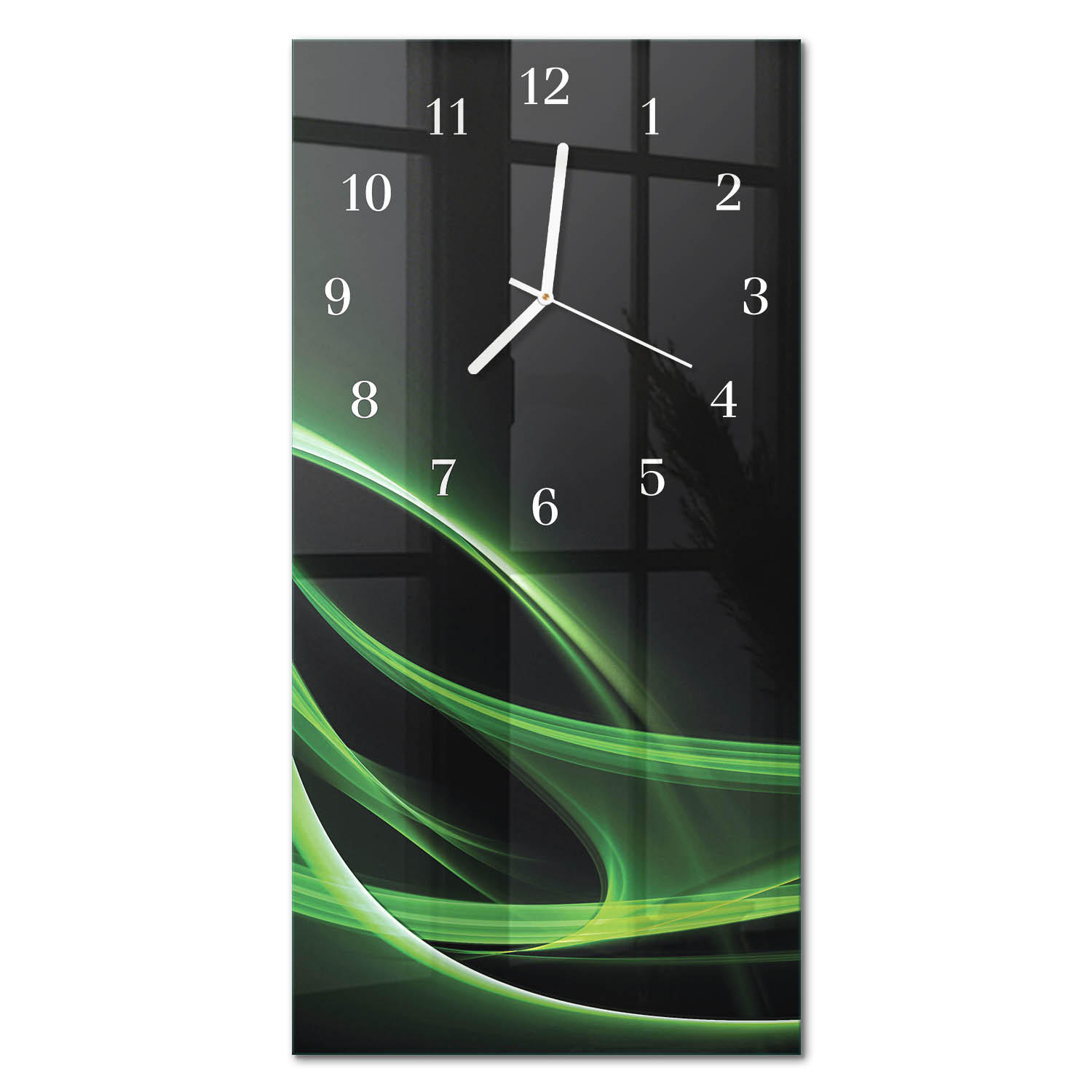 WANDUHR 30x60 cm - Sternenhimmel - Schwarz, Glas (30/60/0.4cm) - TULUP