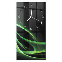 WANDUHR 30x60 cm - Sternenhimmel - Schwarz, Glas (30/60/0.4cm) - TULUP