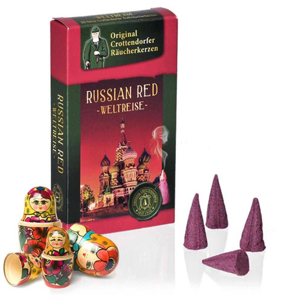 RÄUCHERKERZEN Weltreise Russian Red 20er Packung - Multicolor, Holz (0.1/1/0.1cm) - Crottendorfer
