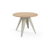 ESSTISCH Gerda - Honigeiche/Kaschmir, Holzwerkstoff/Metall (90/90/76cm) - Meblini