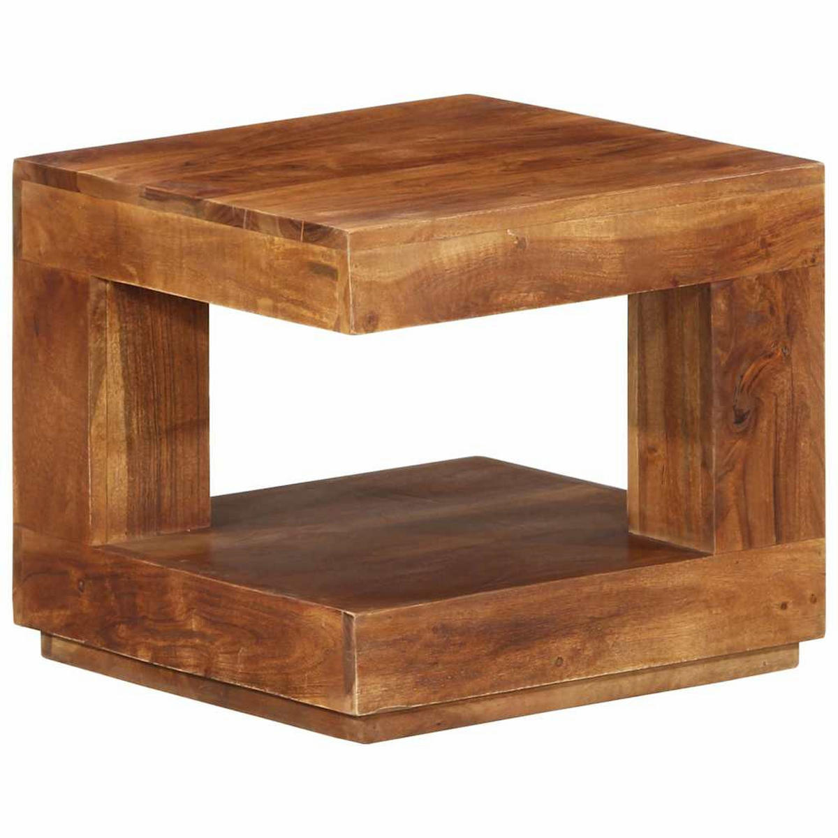 COUCHTISCH 45/45/40 Cm Massivholz Akazie - Braun, Holz (45/45/40cm) - vidaXL