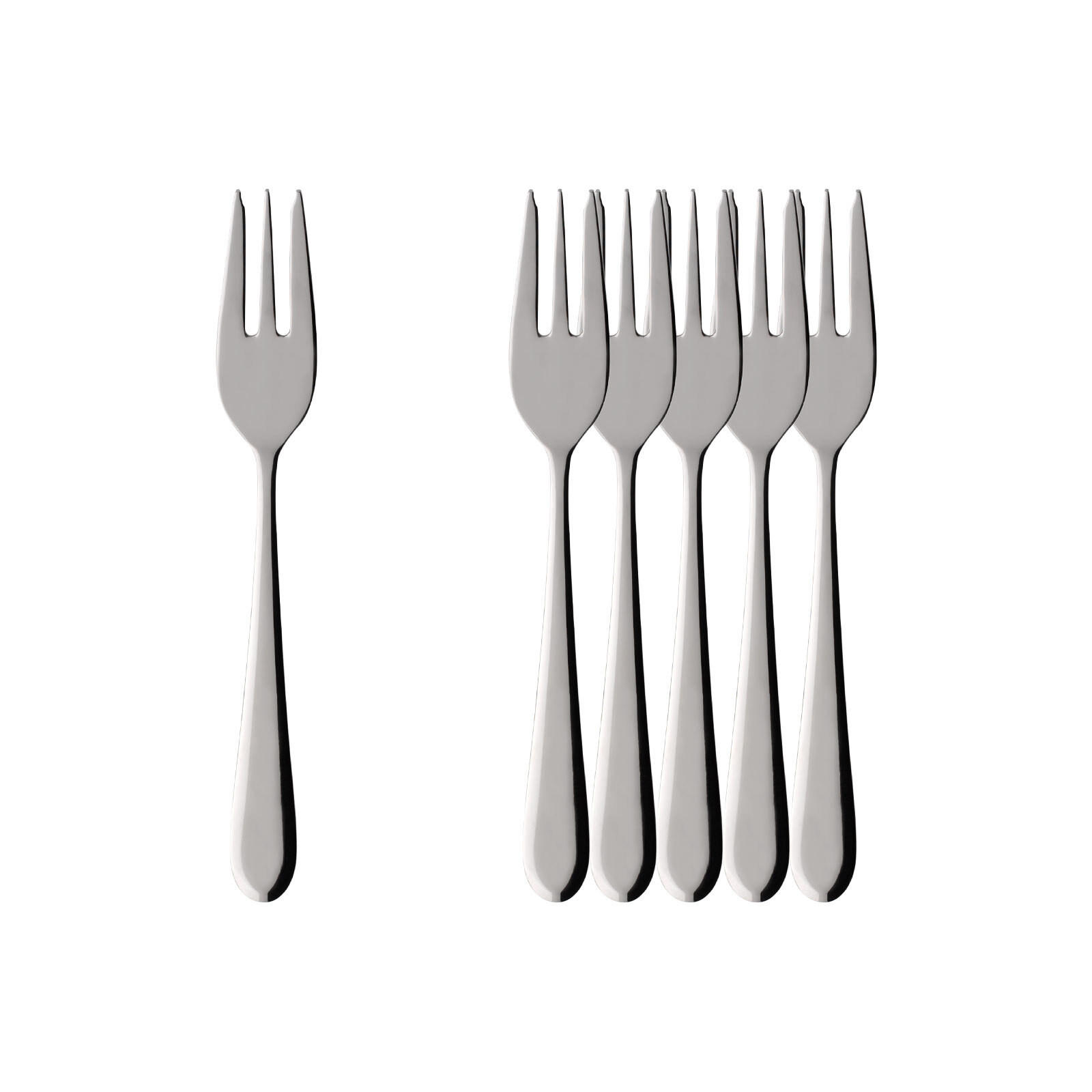 KUCHENGABEL Oscar edelstahl 15,8 cm 6er Set - Silberfarben, Metall - Villeroy & Boch