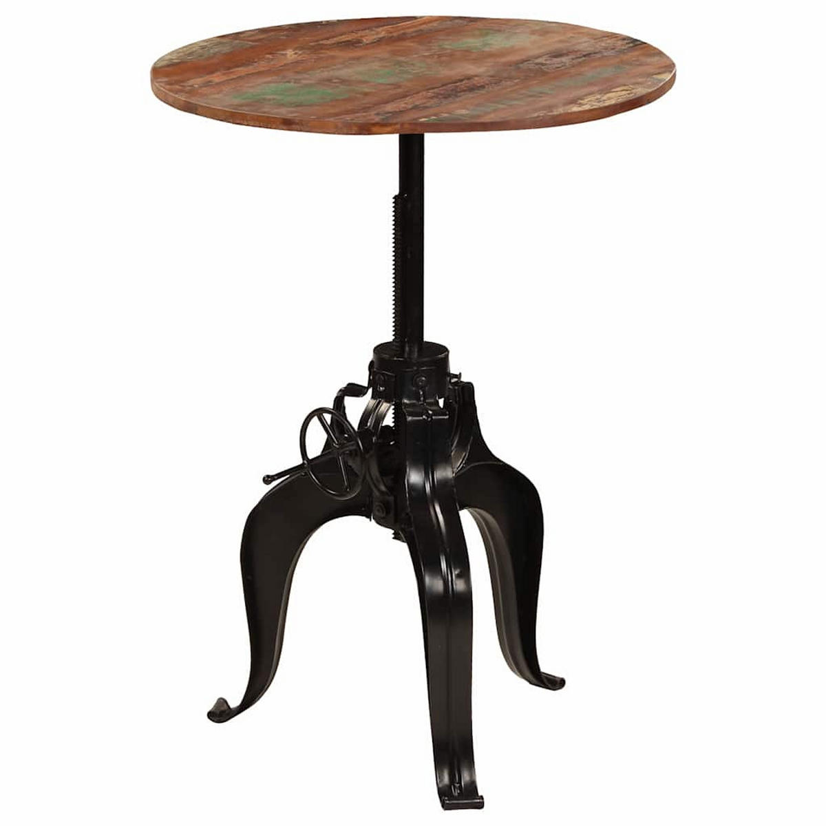 BARTISCH Altholz Massiv 75/(76-110) Cm - Braun, Holz (75/110/75cm) - vidaXL