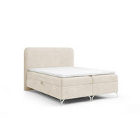 BOXBETT Emilio - Creme, Holzwerkstoff/Textil (160/200cm) - Fun Möbel