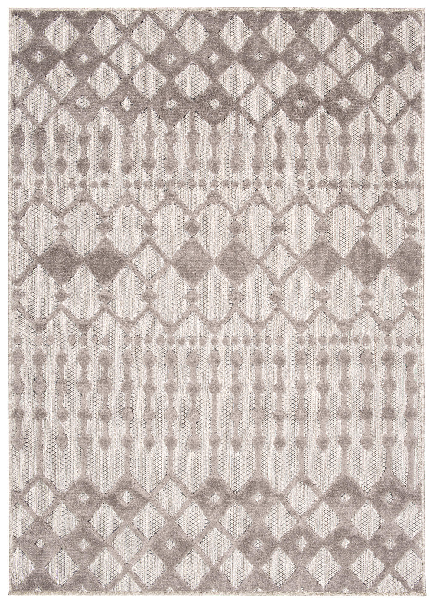 TEPPICH PATIO Grau 160/220 cm - Grau, Kunststoff (160/220cm) - Tapiso