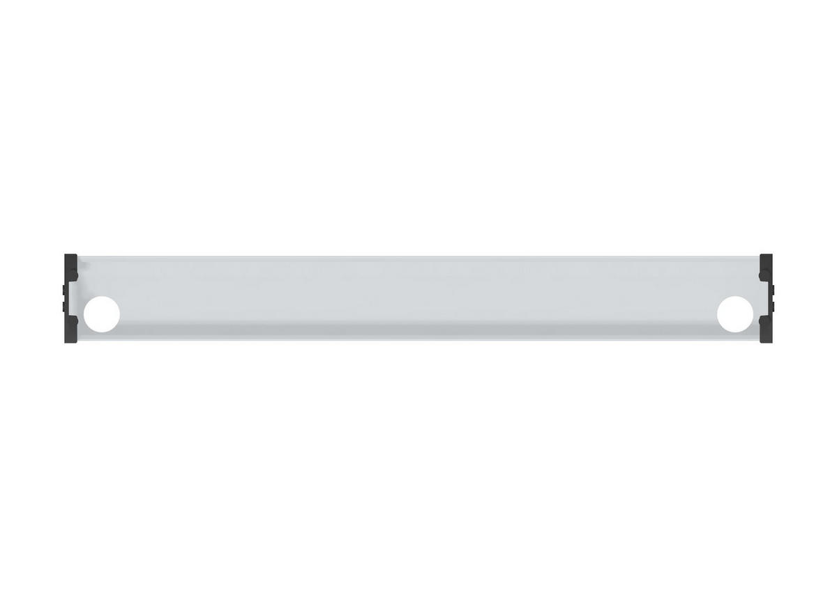 KABELKANAL Horizontaler Kabelkanal Flex-big / Ohne Zubehör Weißaluminium 1280mm - Silberfarben, Metall (16/128/10cm) - ASSMANN