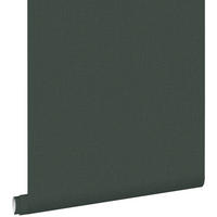 TAPETE Leinen-Optik 53 cm x 10.05 m - Grün, Papier (53/1000cm) - ESTAhome