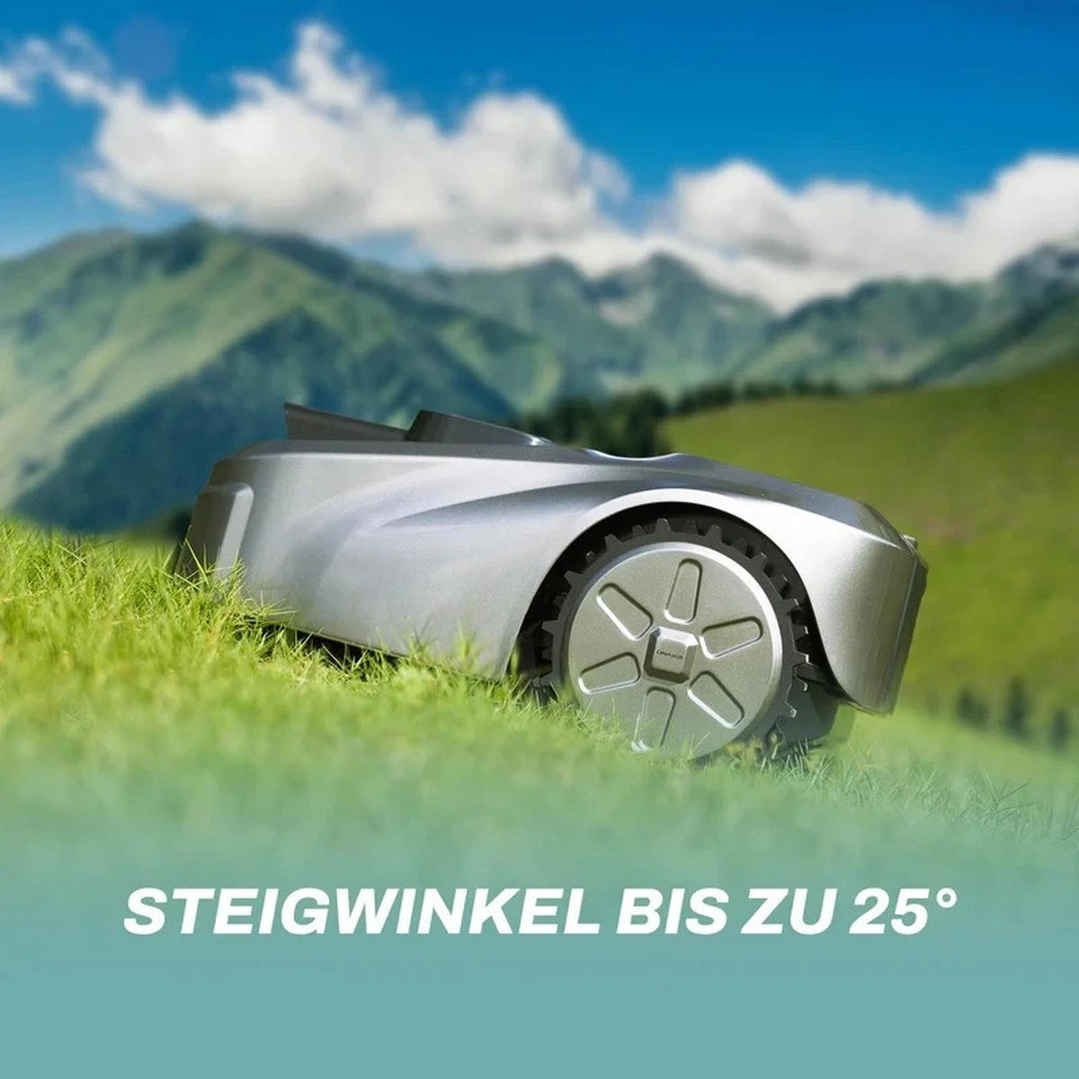RASENMÄHER ROBOTER ISWARD GS 2026, bis 1000㎡ mit KI-Vision und GPS-Schutz - Grau, Metall (56/25/45cm) - Kaket