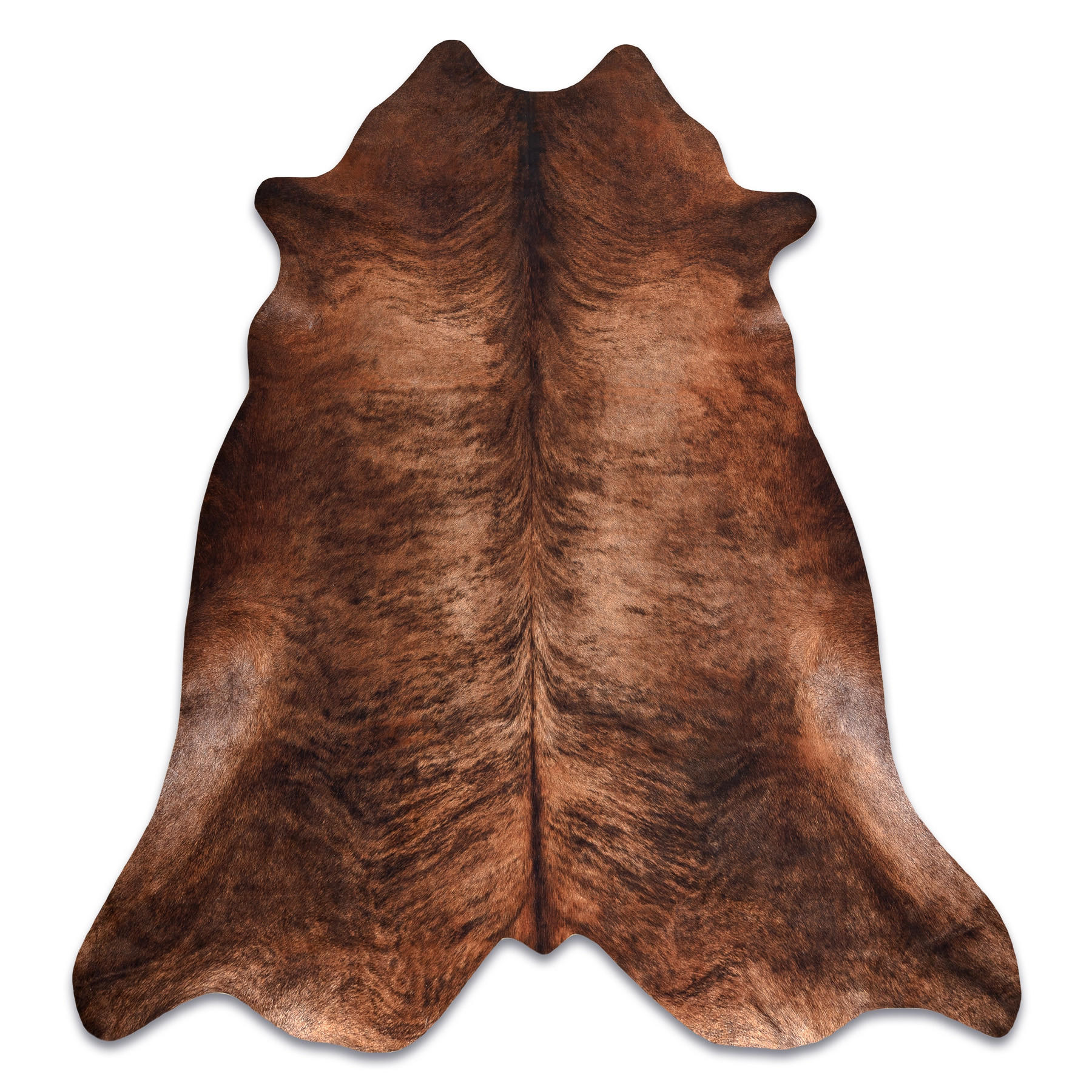 TEPPICH Künstliches Rindsleder 100/150 cm - Braun, Textil (100/150cm) - rugsX
