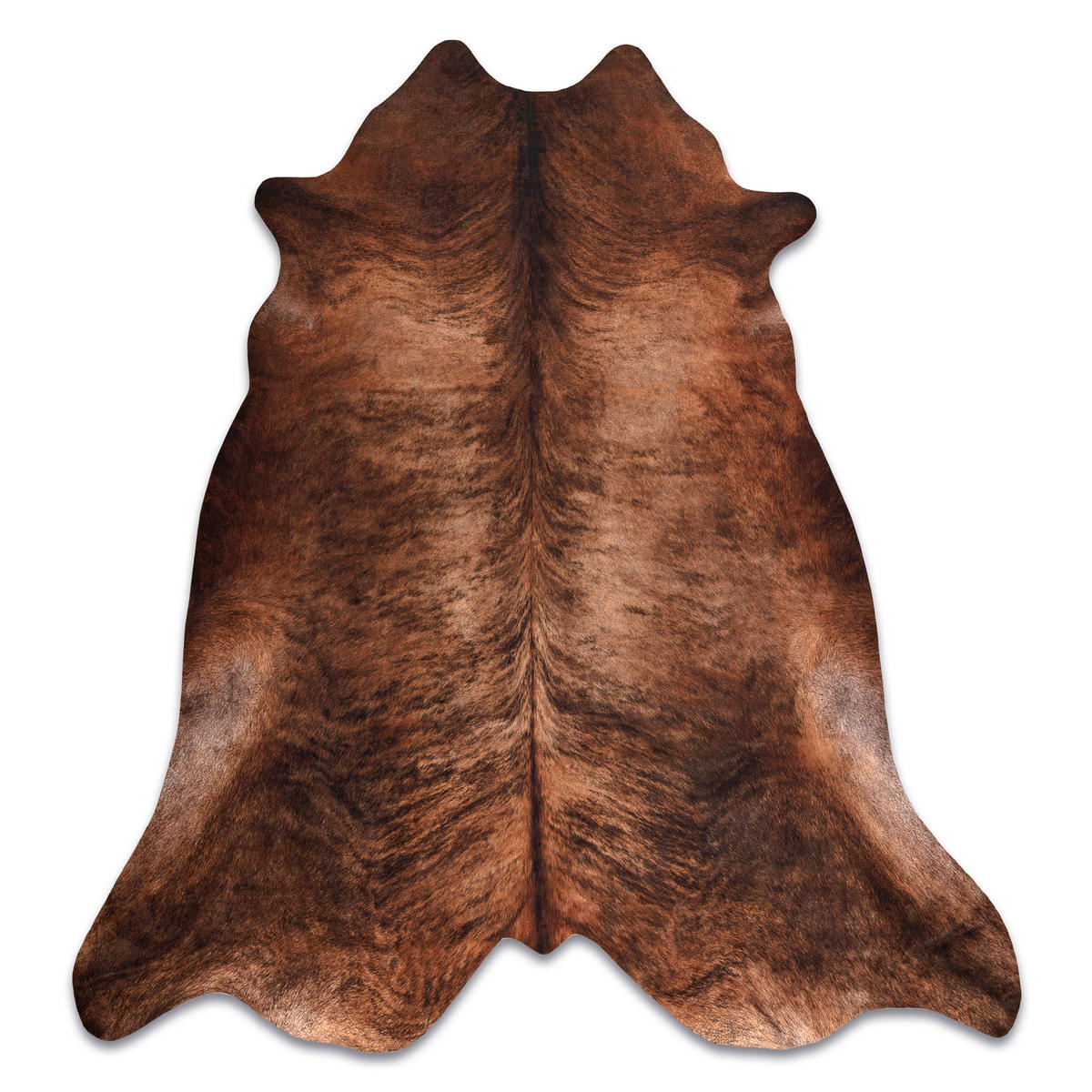 TEPPICH Künstliches Rindsleder 100/150 cm - Braun, Textil (100/150cm) - rugsX