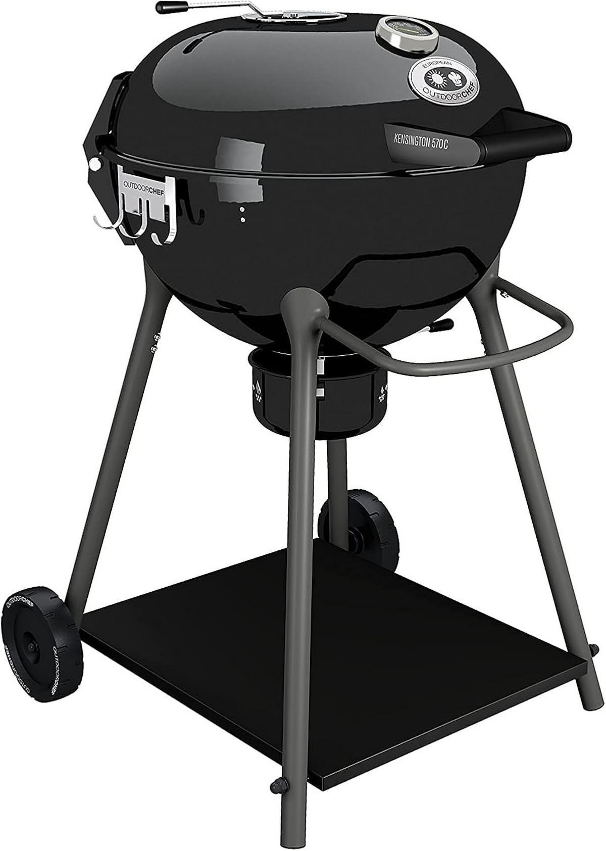 HOLZKOHLEGRILL -Outdoorchef Kensington 570C- Grill Ø54cm - Schwarz, Metall (54/101cm) - JUNG