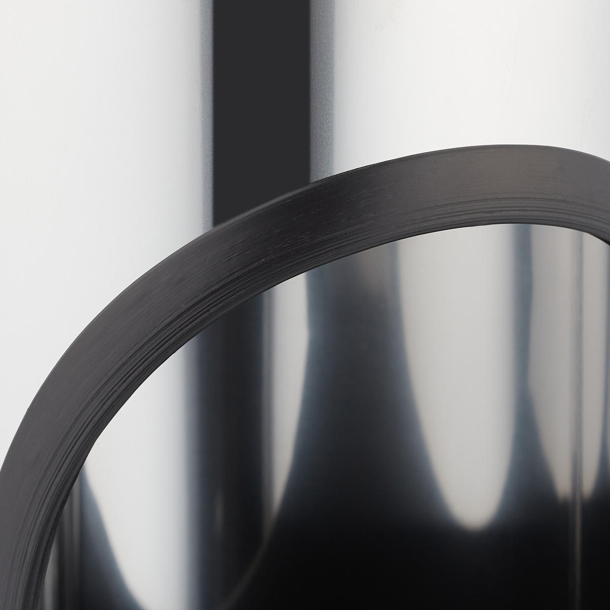 STEHASCHENBECHER - Silberfarben, Kunststoff/Metall (14.5cm) - Relaxdays