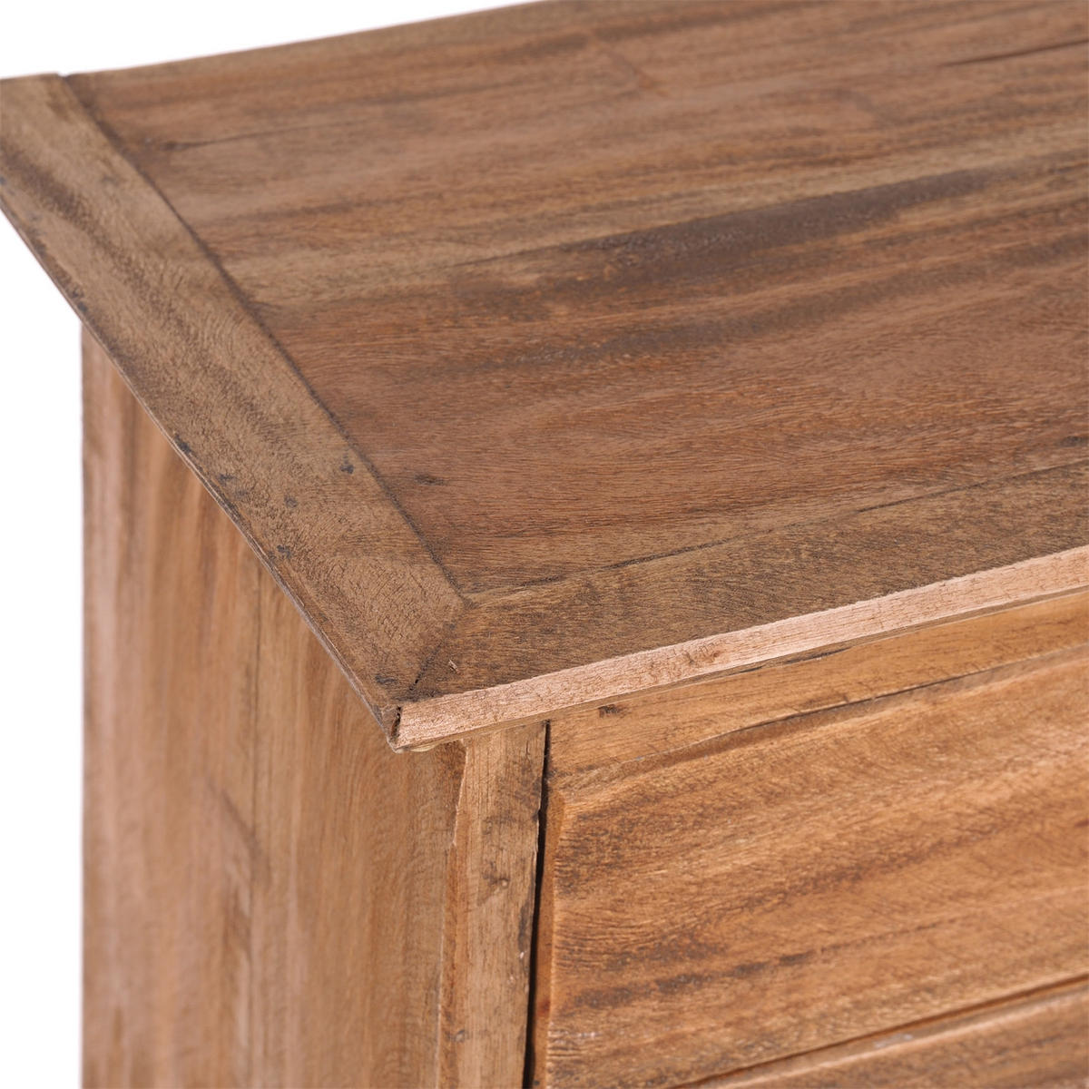 FLASCHENREGAL CORTEZ 85 Recyclingholz massiv, für 16 Flaschen, mit Schublade 01 natur-vintage - Naturfarben, Holz (55/85/23cm) - DESIGN DELIGHTS