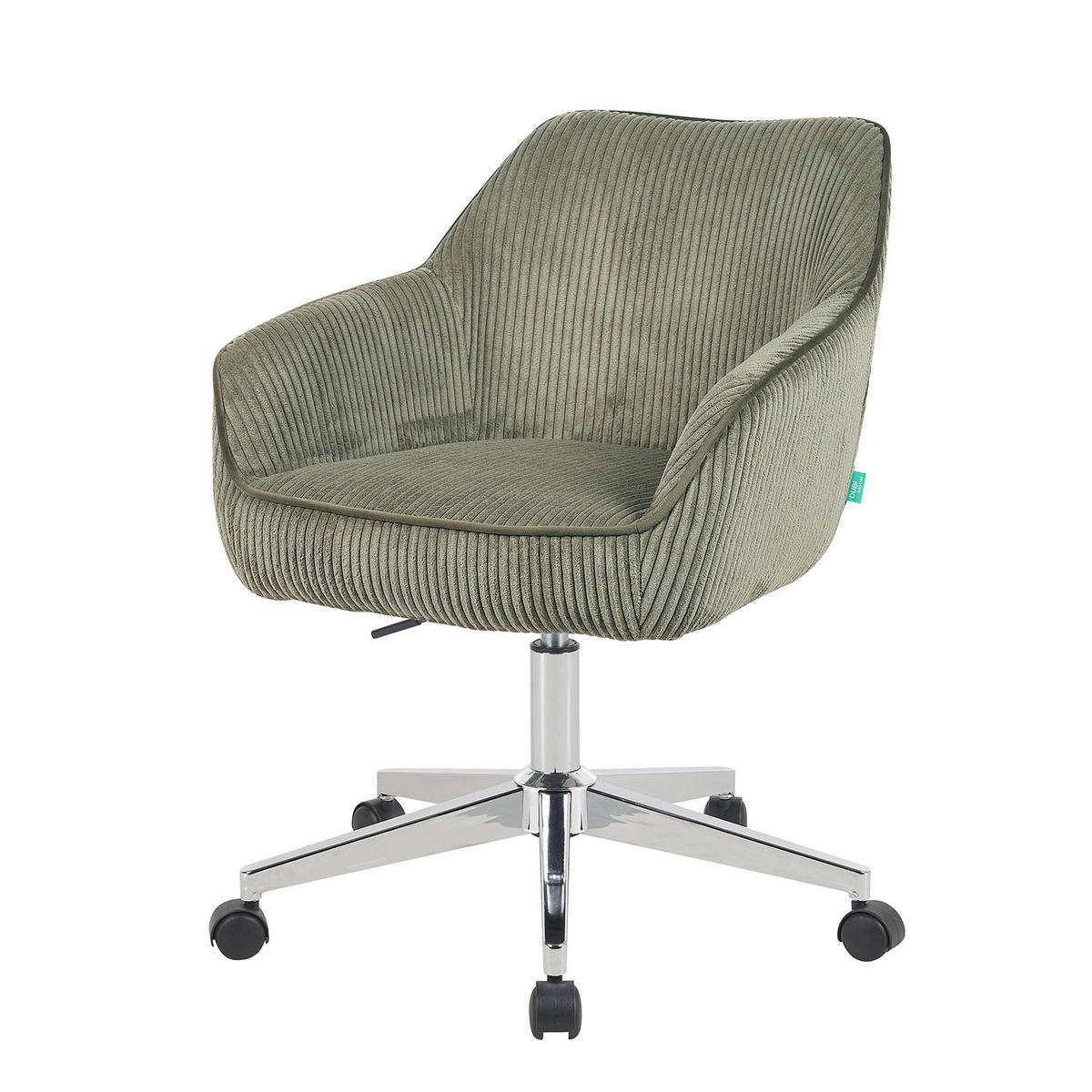 BÜROSTUHL Mika-Noel - Chromfarben/Grün, Textil/Metall (60/79/61cm) - DUBI Möbel
