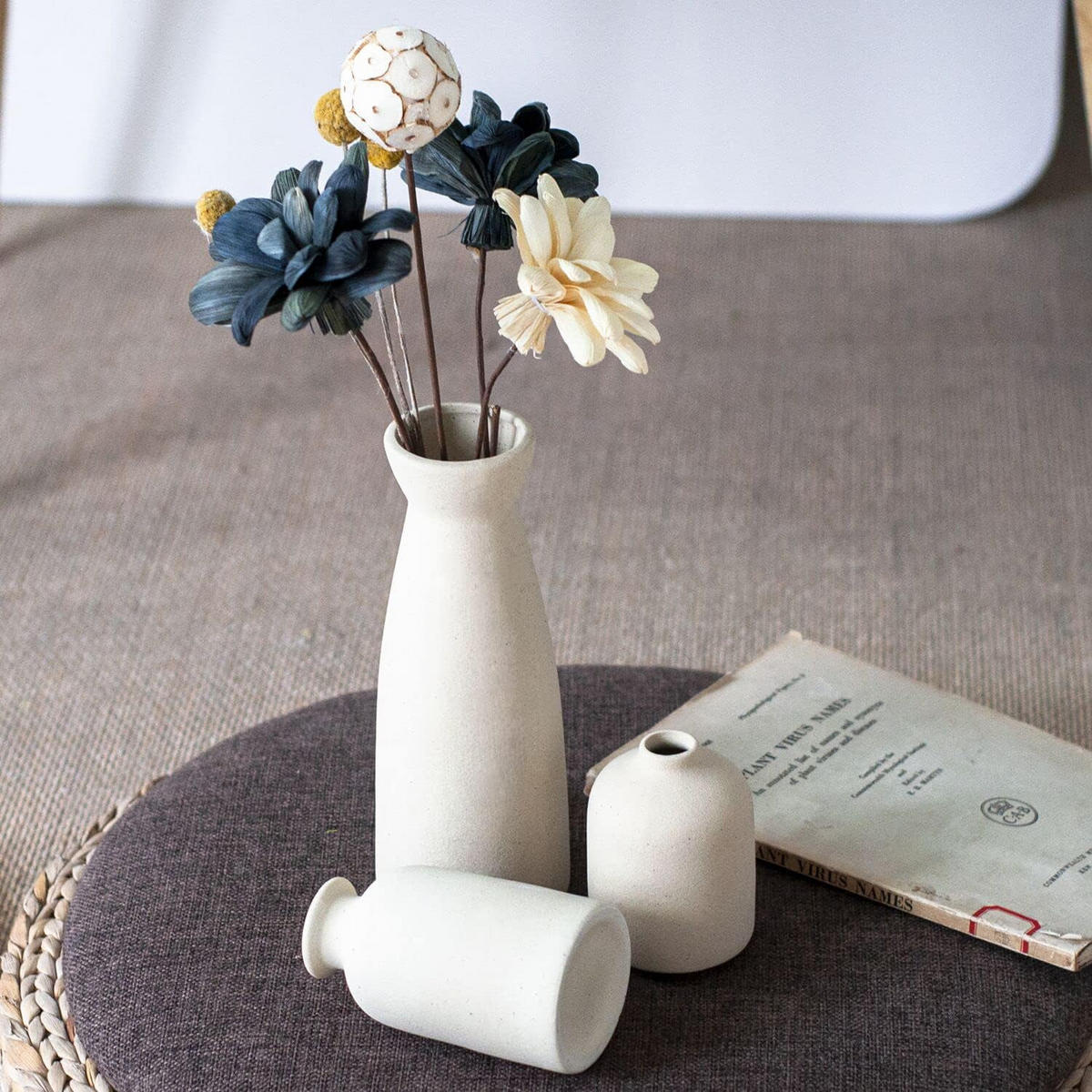 VASE Keramik - Beige, Keramik (22cm) - LIBRATON