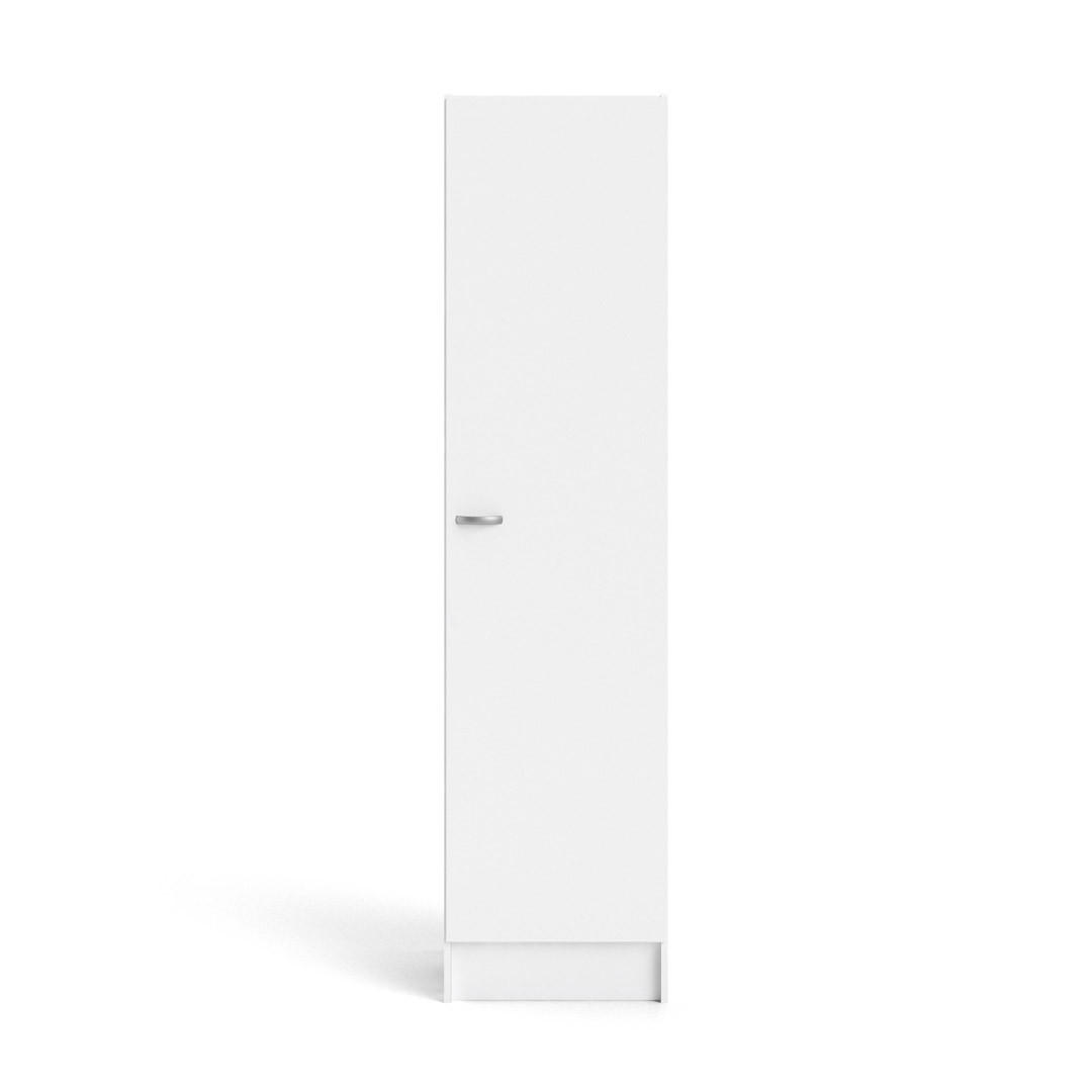 ebuy24 Kleiderschrank Weiß 50x200x48 cm