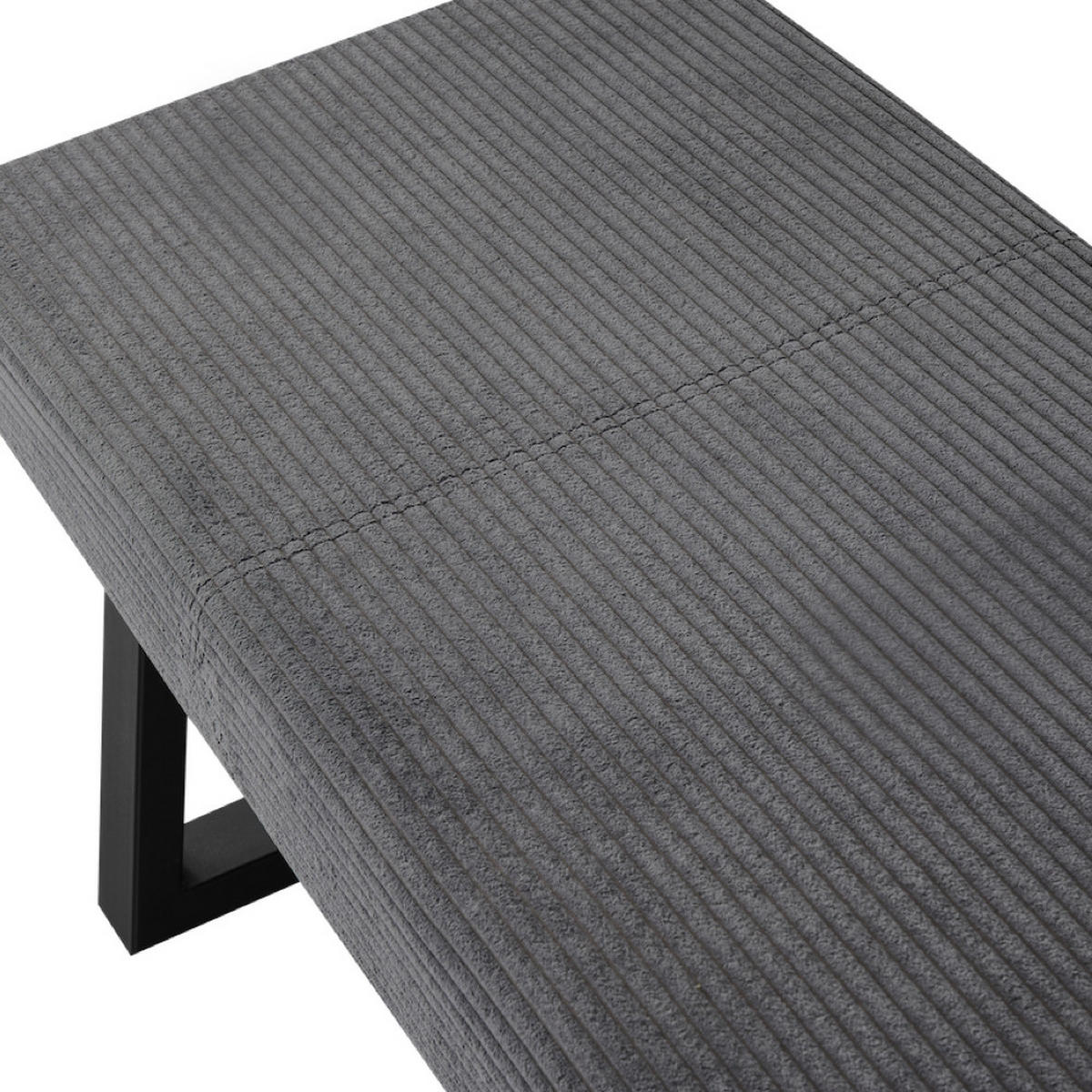 SITZBANK DOLCE - Dunkelgrau, Textil/Metall (140/48/48cm) - B&D Home