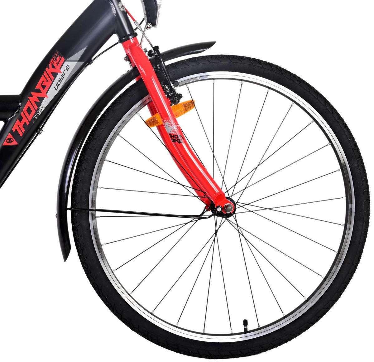 KINDERFAHRRAD Thornbike - Jungen - 26 Zoll - Rücktritt + Handbremse - 3 Gänge - Rot - Rot, Metall (77cm) - TPFSports