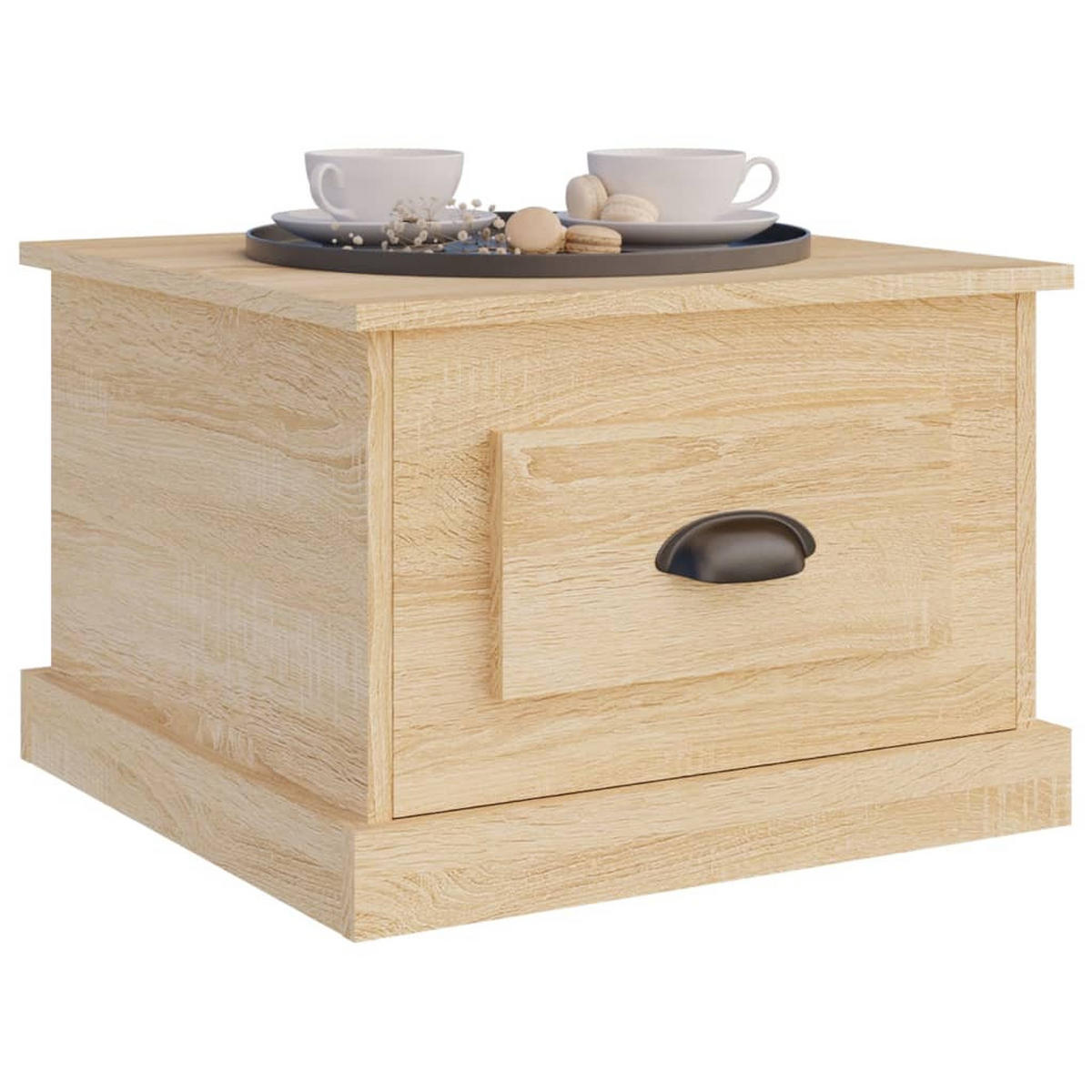 COUCHTISCH Sonoma-Eiche 50x50x35 cm Holzwerkstoff - Braun, Holzwerkstoff (50/50/35cm) - furnicato