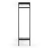 GARDEROBE aus Metall 50x40x185cm, schwarz - Schwarz, Metall (50/185/40cm) - Giga Meubel